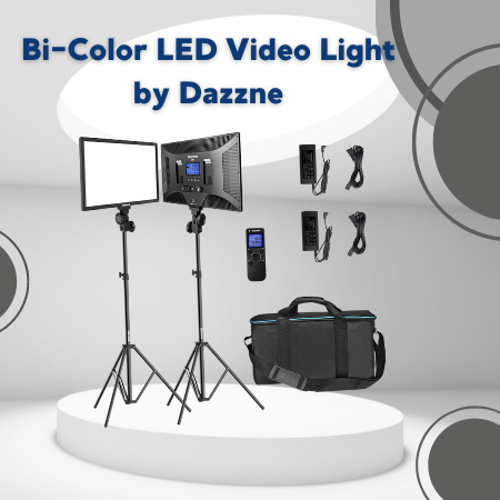 Bi-Color LED Video Light by Dazzne