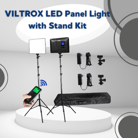 VILTROX LED Panel Light with Stand Kit